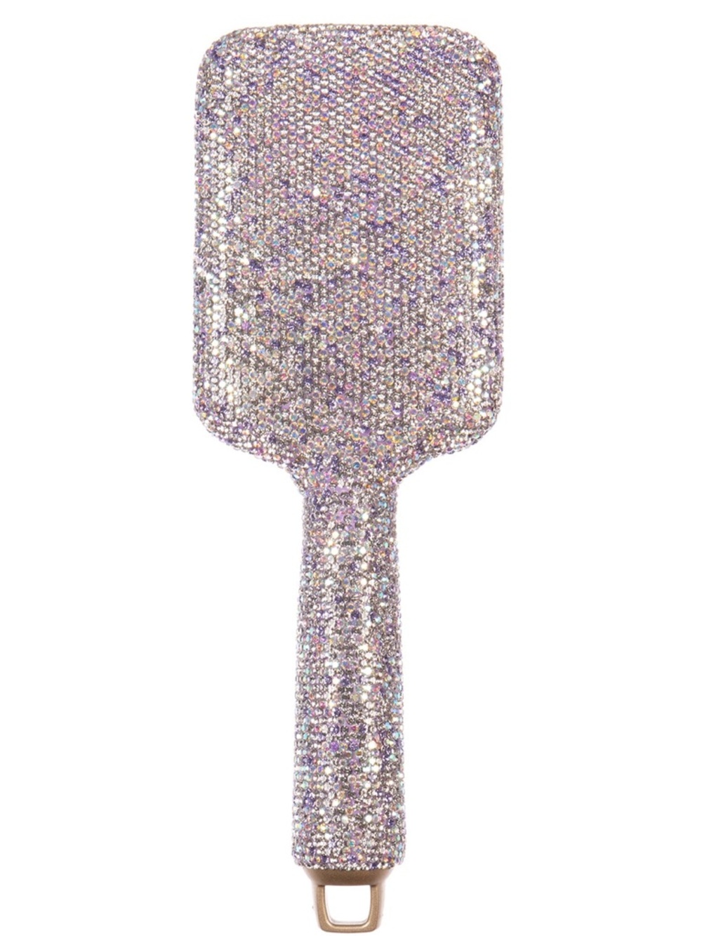Nu Shuz Key West AB Silver Rhinestone Gold Accents Paddle Hair Brush
